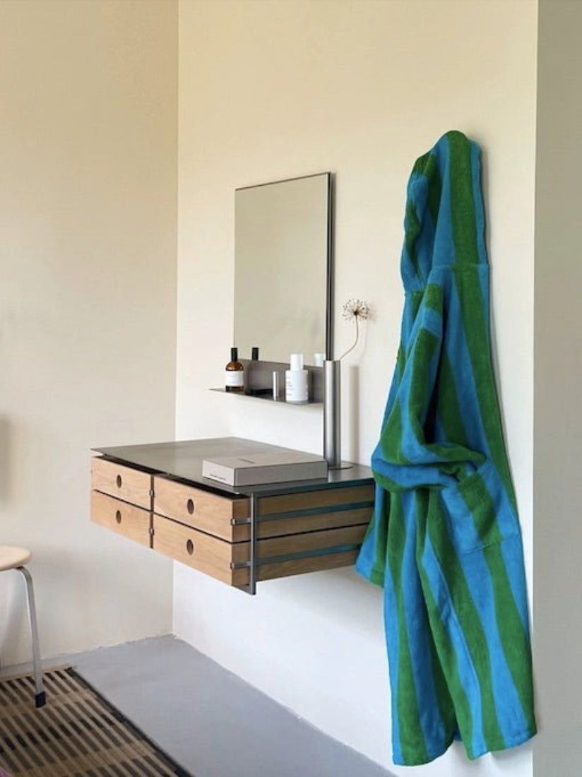Ultra Soft Retro Whimsical Stripe Bath Robe