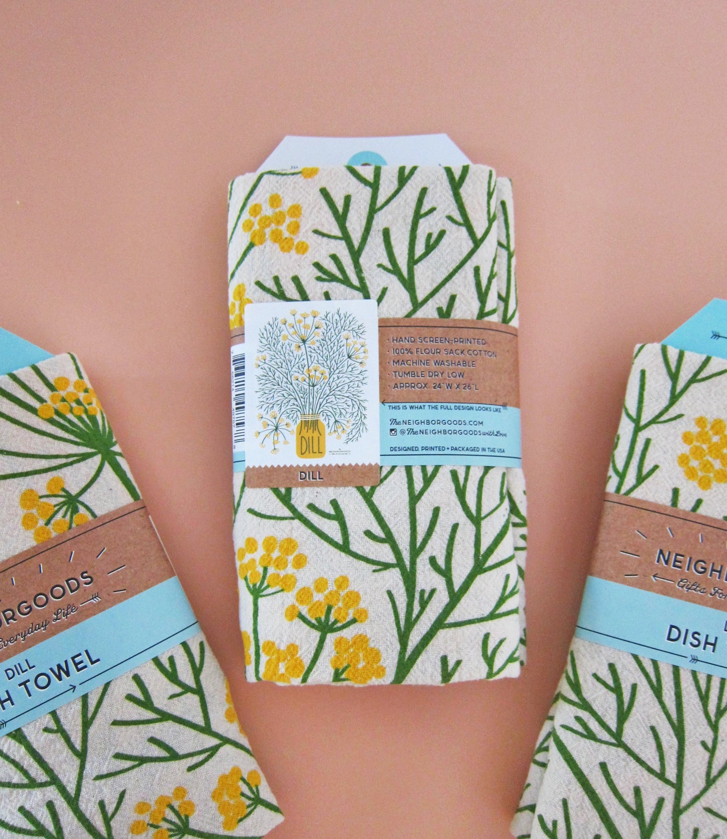 Dill Herb Dish Towel