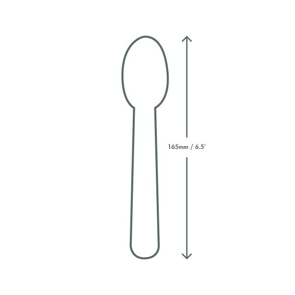 Vegware Compostable CPLA Spoon 6.5in (QTY 1000) SKU VW-SP6.5
