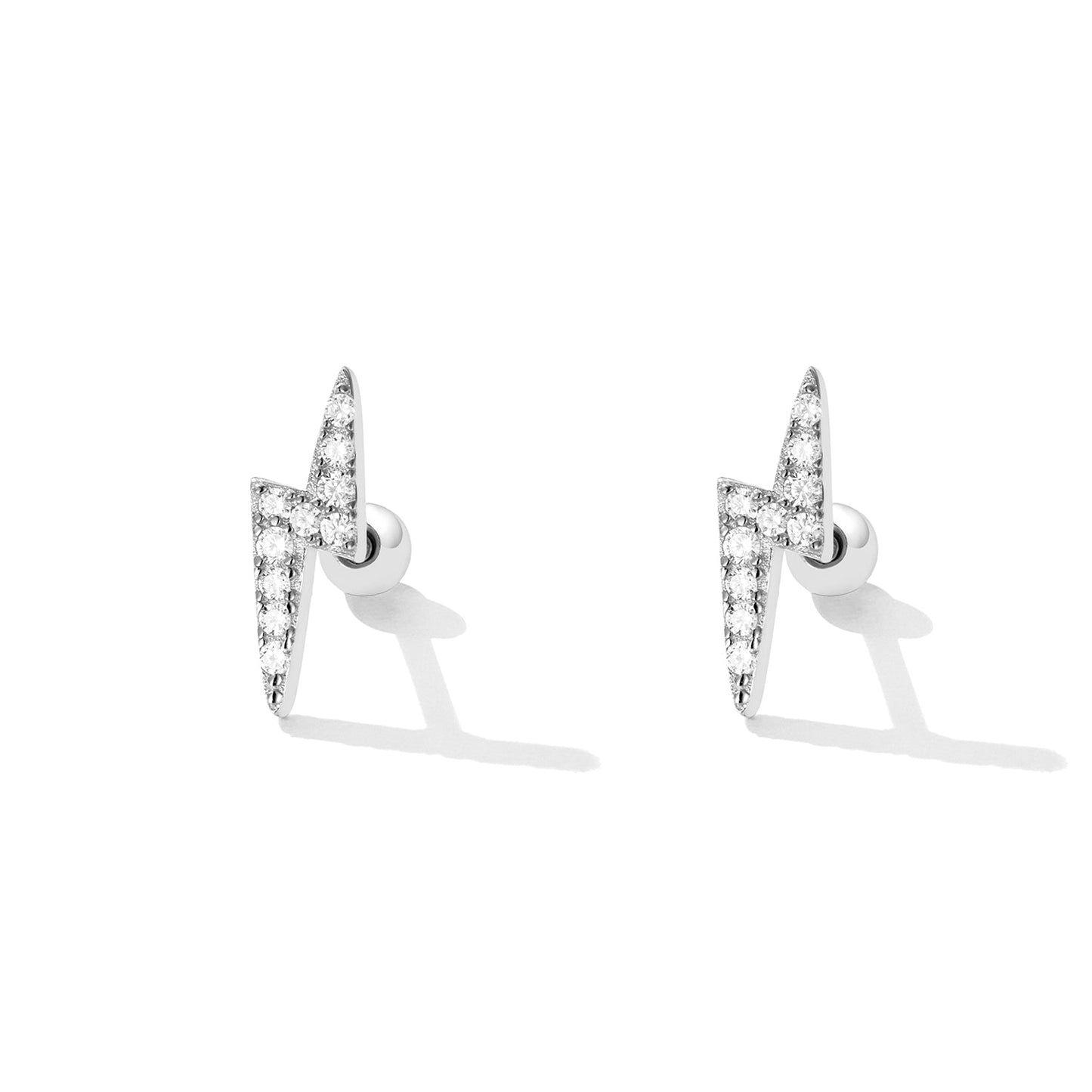 925 Sterling Silver Earrings with Pavé Setting CZ for Women