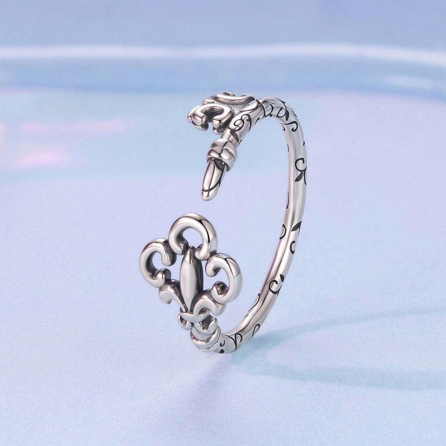 925 Sterling Silver Oxidized 0.14-0.8cm Ring for Women