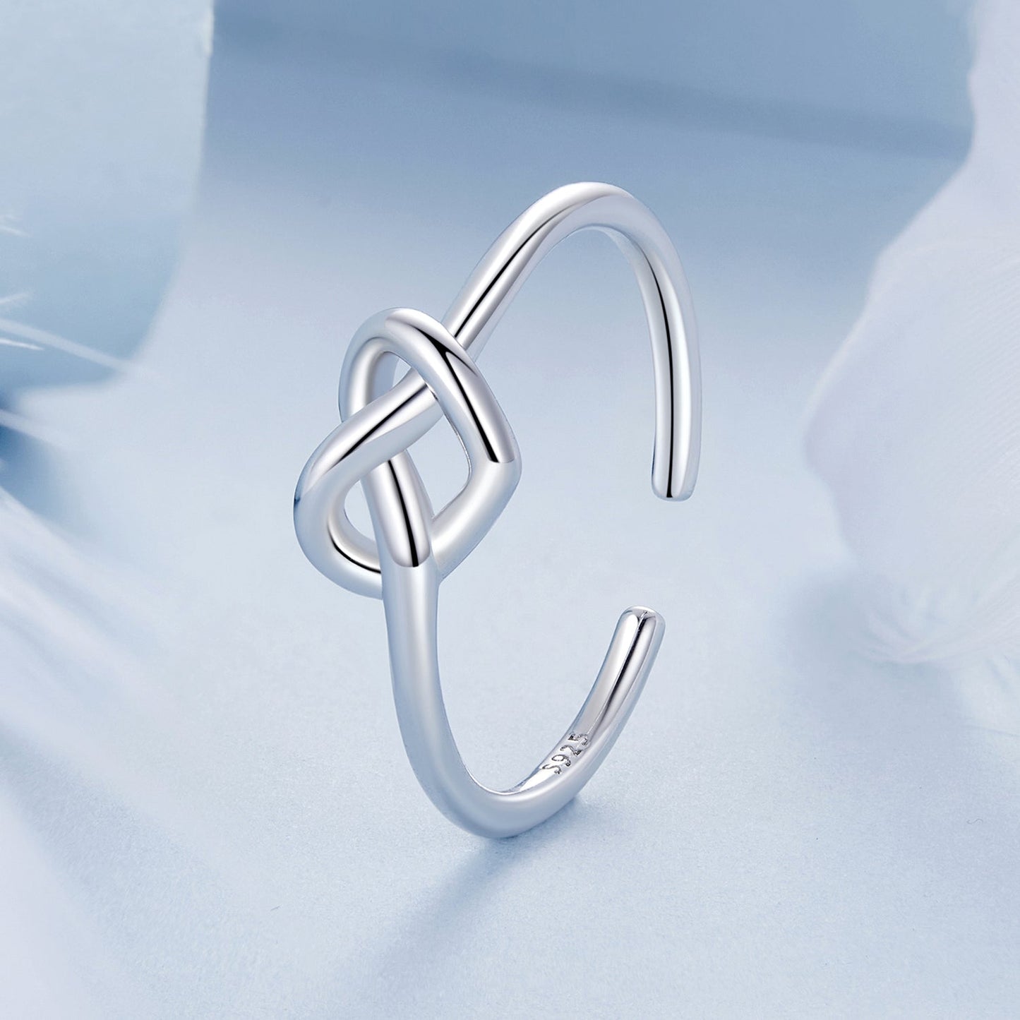 925 Sterling Silver & Plated White Gold 1.6mm Ring for Women