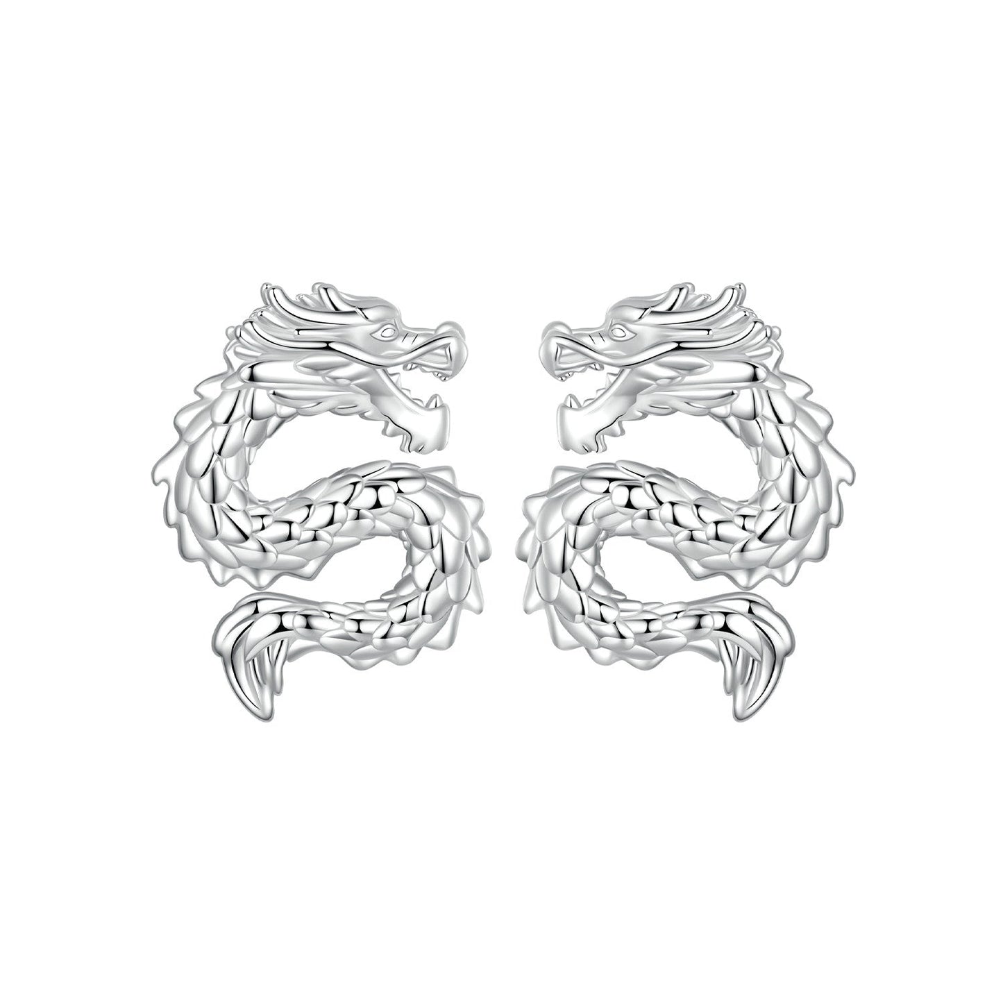 925 Sterling Silver Plated White Gold Earrings