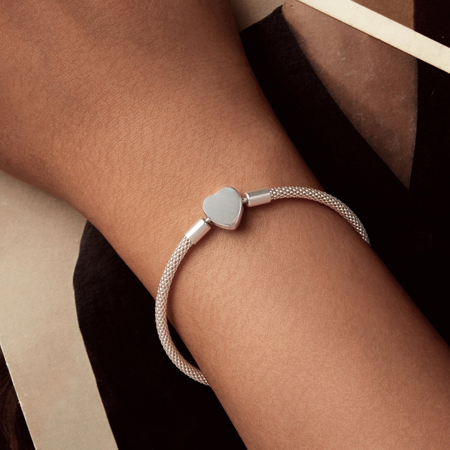 925 Sterling Silver Bracelet 17.0cm Inner Diameter for Women