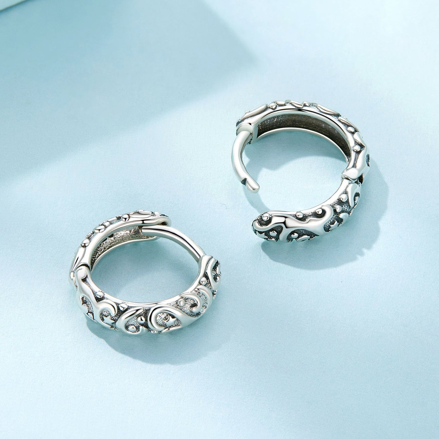 925 Sterling Silver Oxidized Earrings for Women