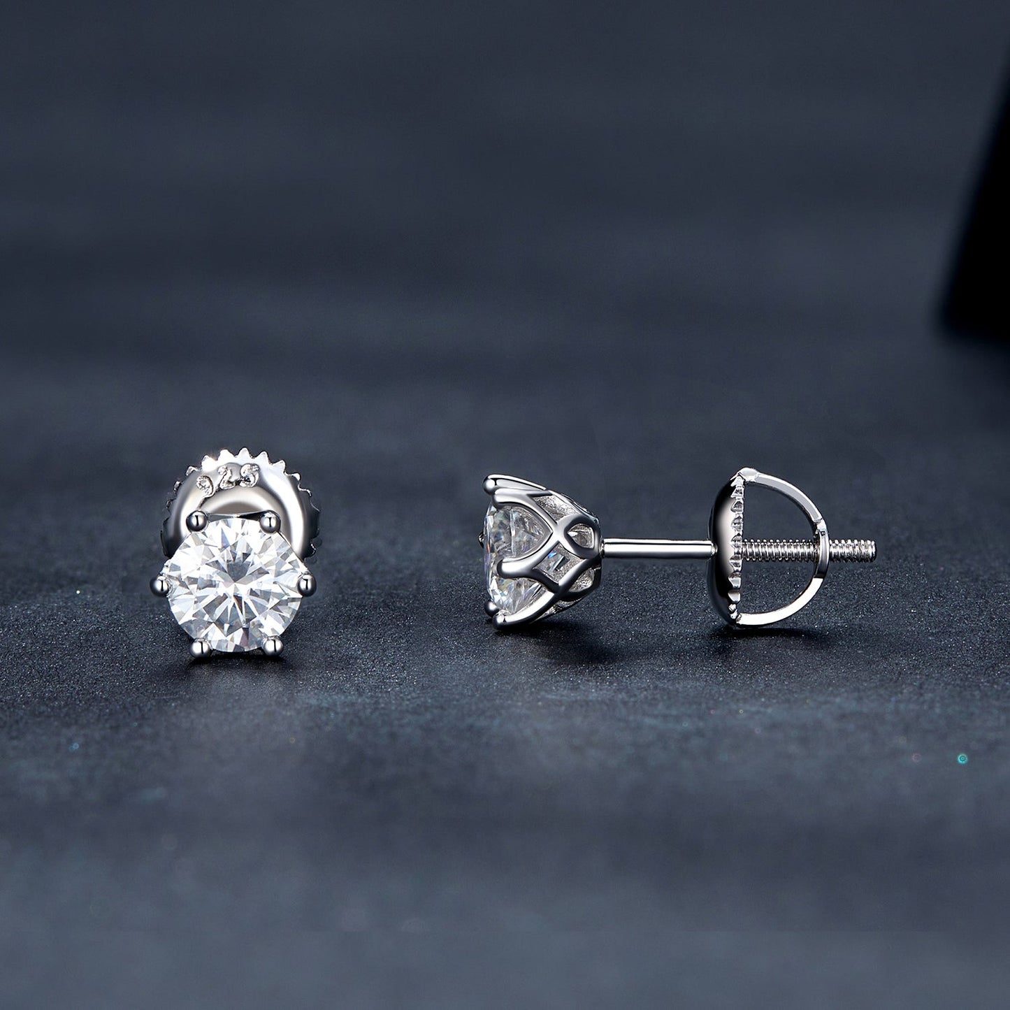 925 Sterling Silver Moissanite Earrings for Women