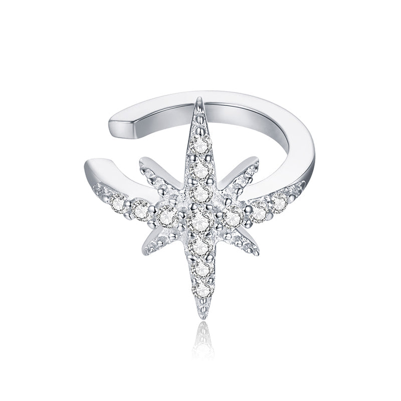 925 Sterling Silver Plated Platinum Pavé Setting CZ Earrings for Women