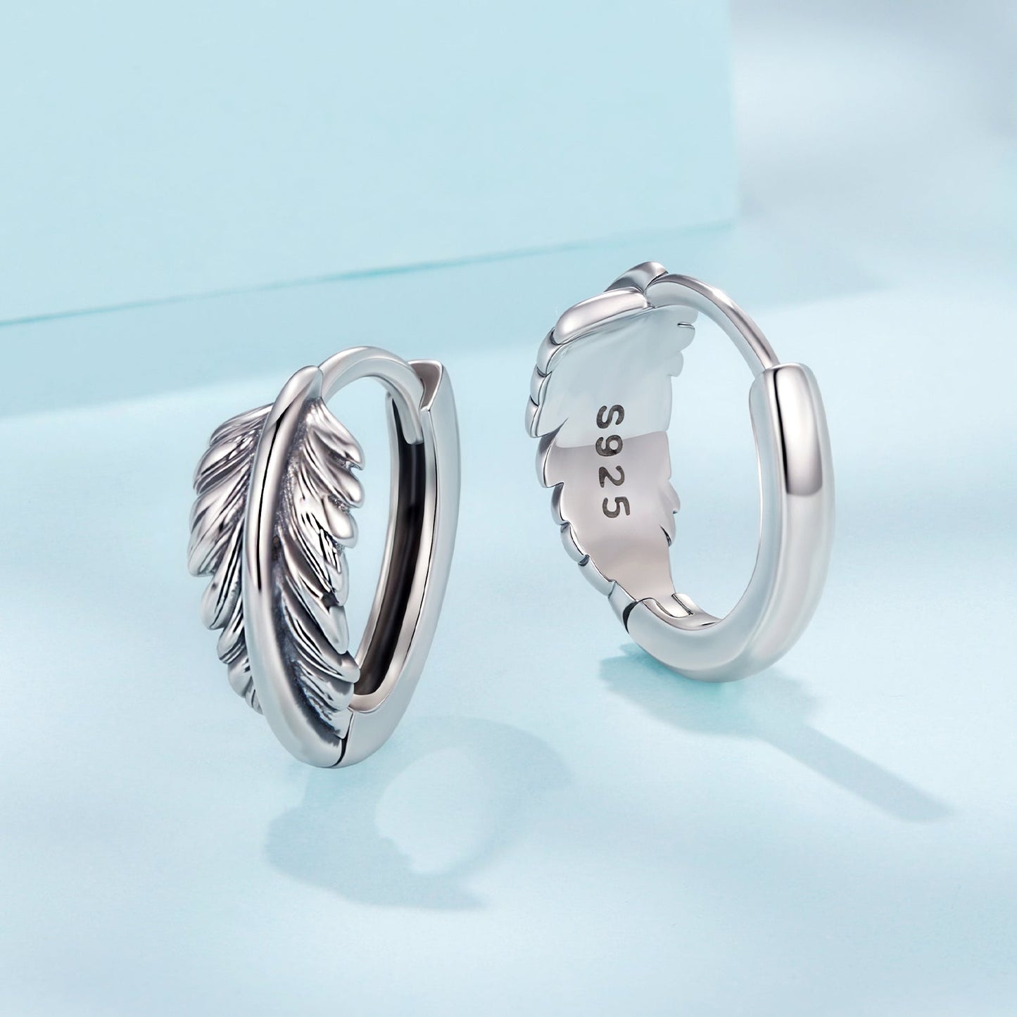 925 Sterling Silver Earrings with Oxidized Silver for Women