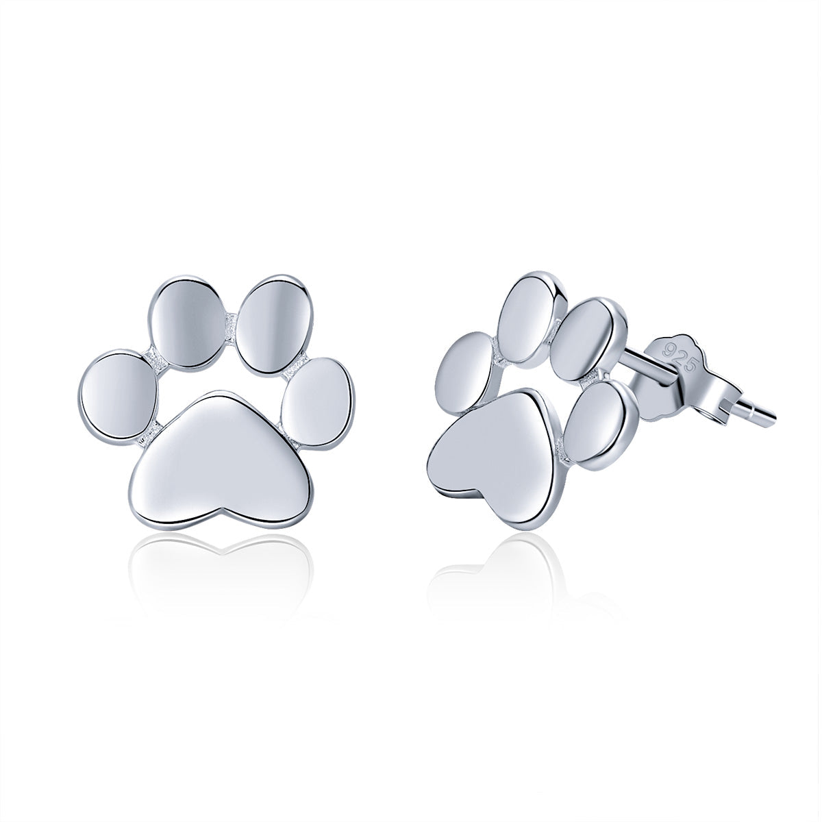 925 Sterling Silver Platinum Plated Earrings for Women