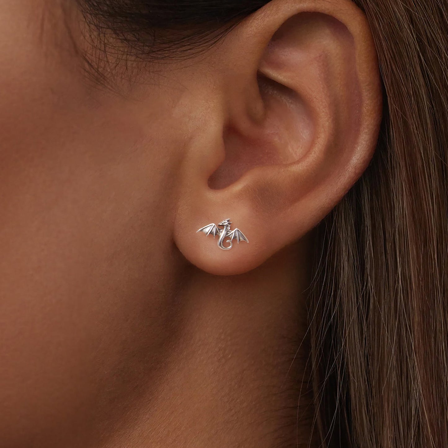 925 Sterling Silver Earrings with Oxidized Finish, 0.7*1.1cm
