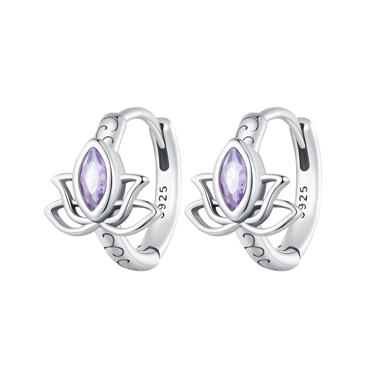 925 Sterling Silver Earrings with Pavé Setting CZ - 1.3x1.0cm - Oxidized Silver for Women