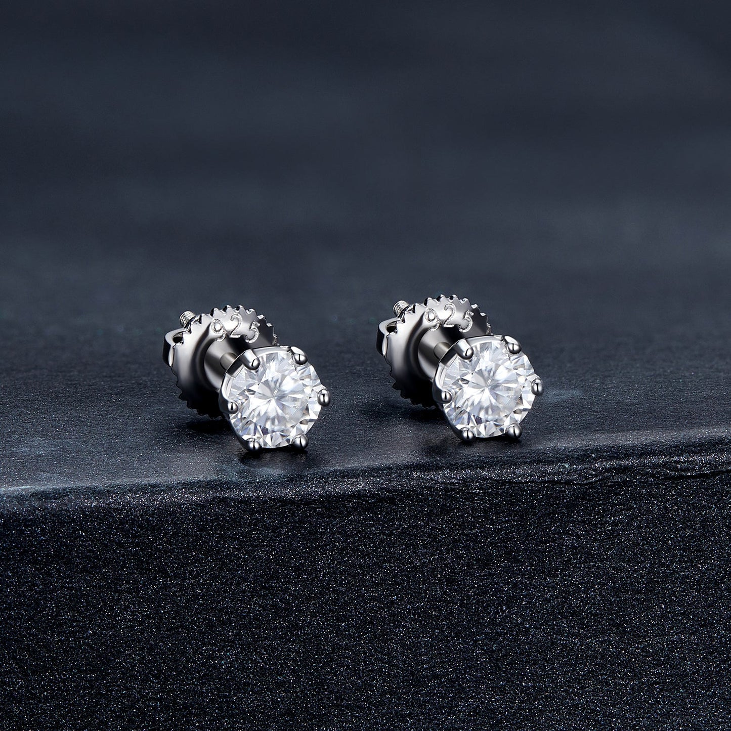 925 Sterling Silver Moissanite Earrings for Women