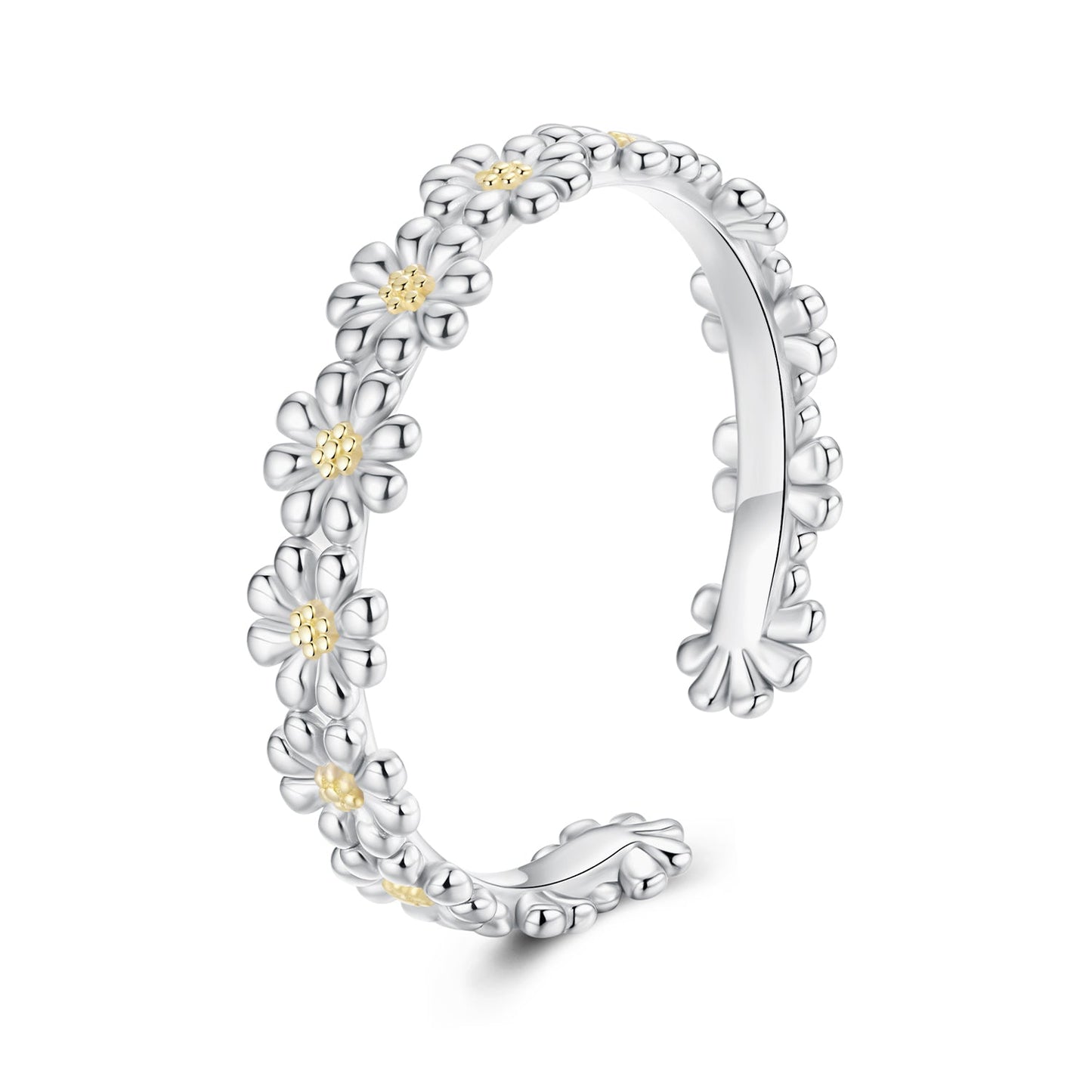 925 Sterling Silver Ring for Women - Style E, 0.4cm Width