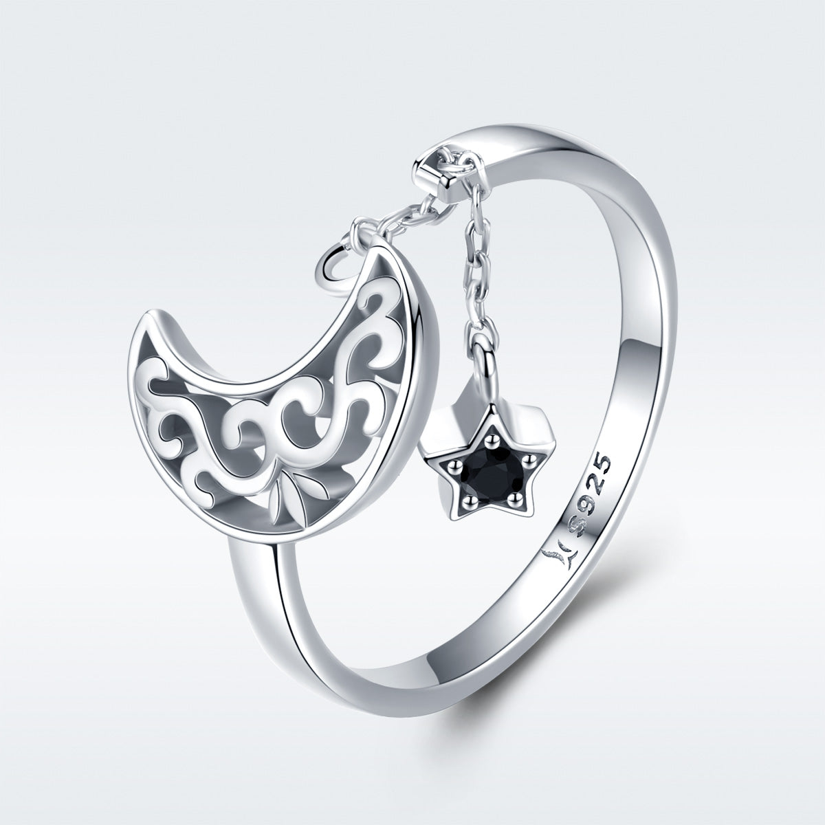 925 Sterling Silver Ring for Women - Width 0.2cm, Height 1.1cm