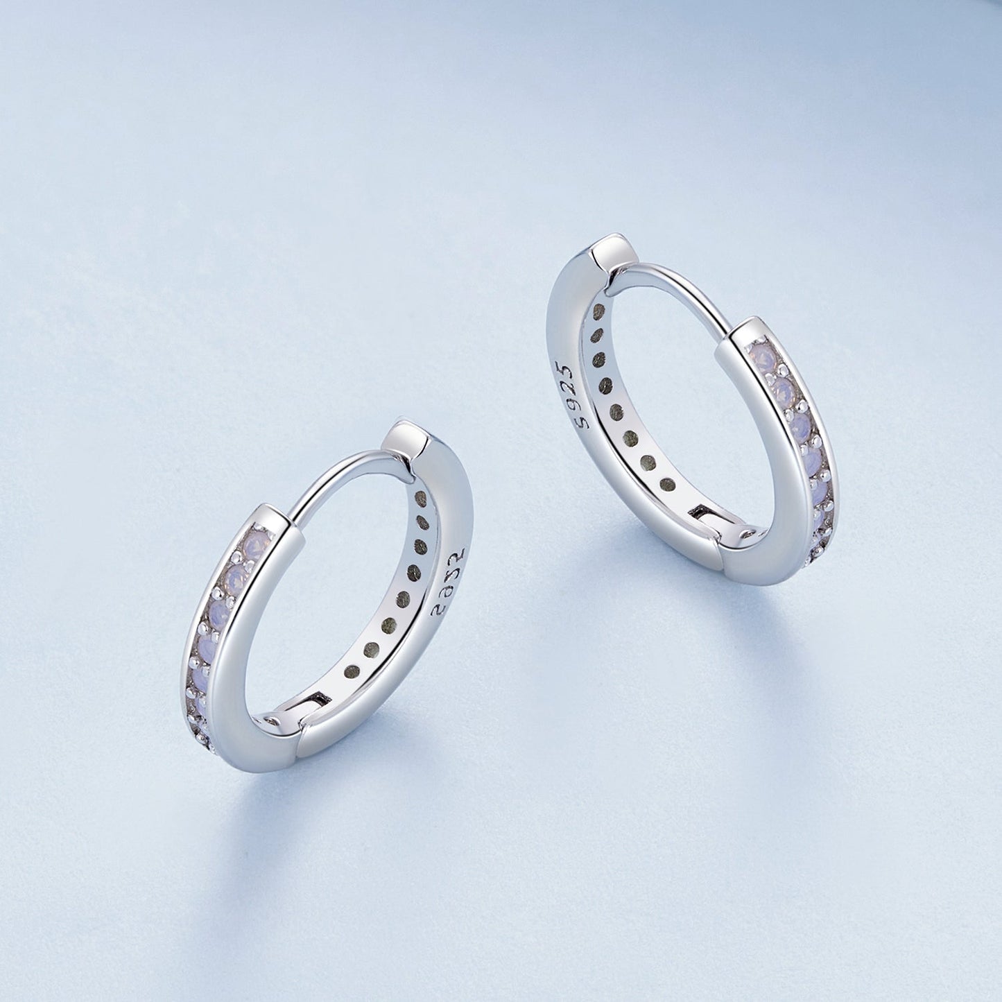 925 Sterling Silver Opal Earrings for Women