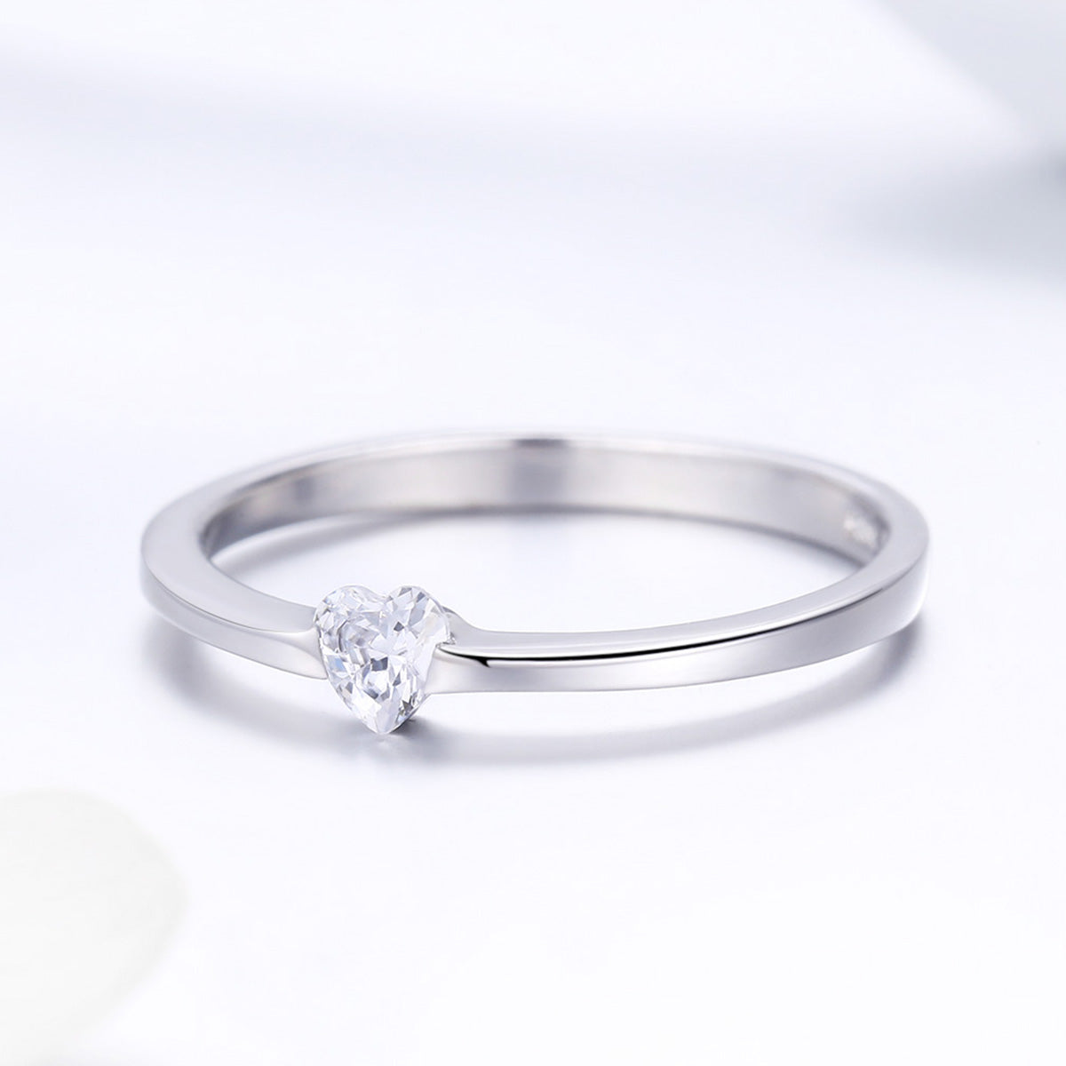 925 Sterling Silver Ring for Women Size 6.0 with Pavé Setting CZ