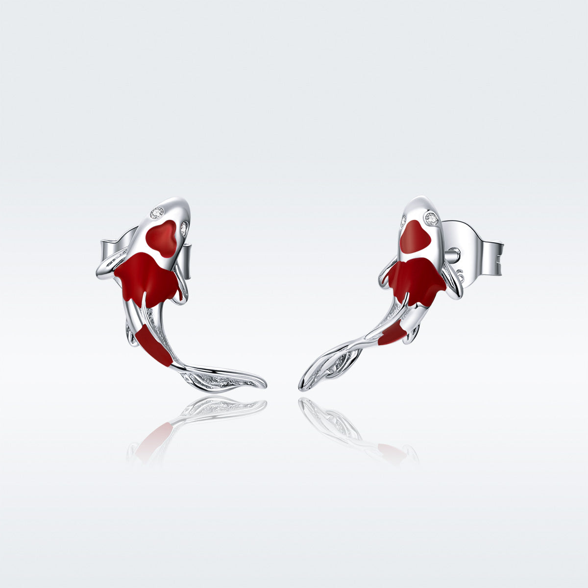 925 Sterling Silver Plated Earrings with Pavé Setting CZ for Women