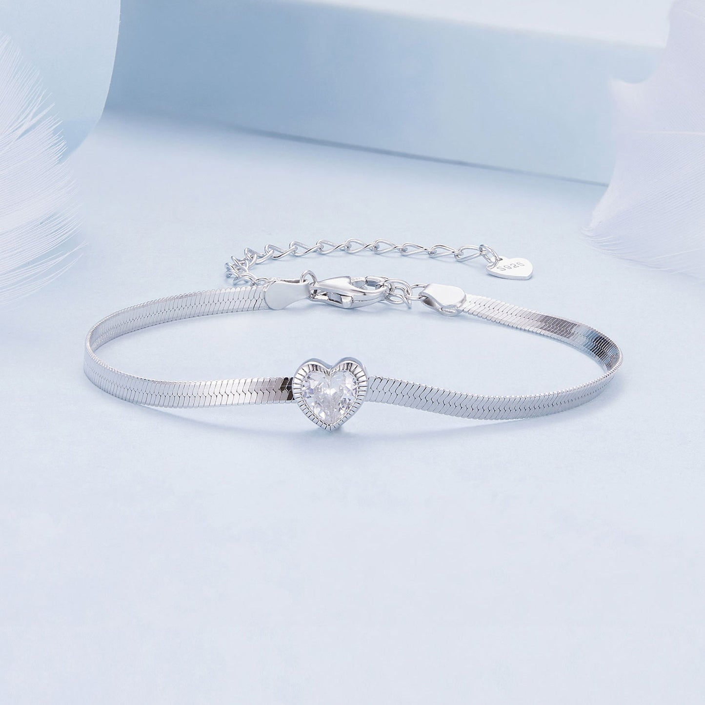 925 Sterling Silver Pavé CZ Bracelet for Women