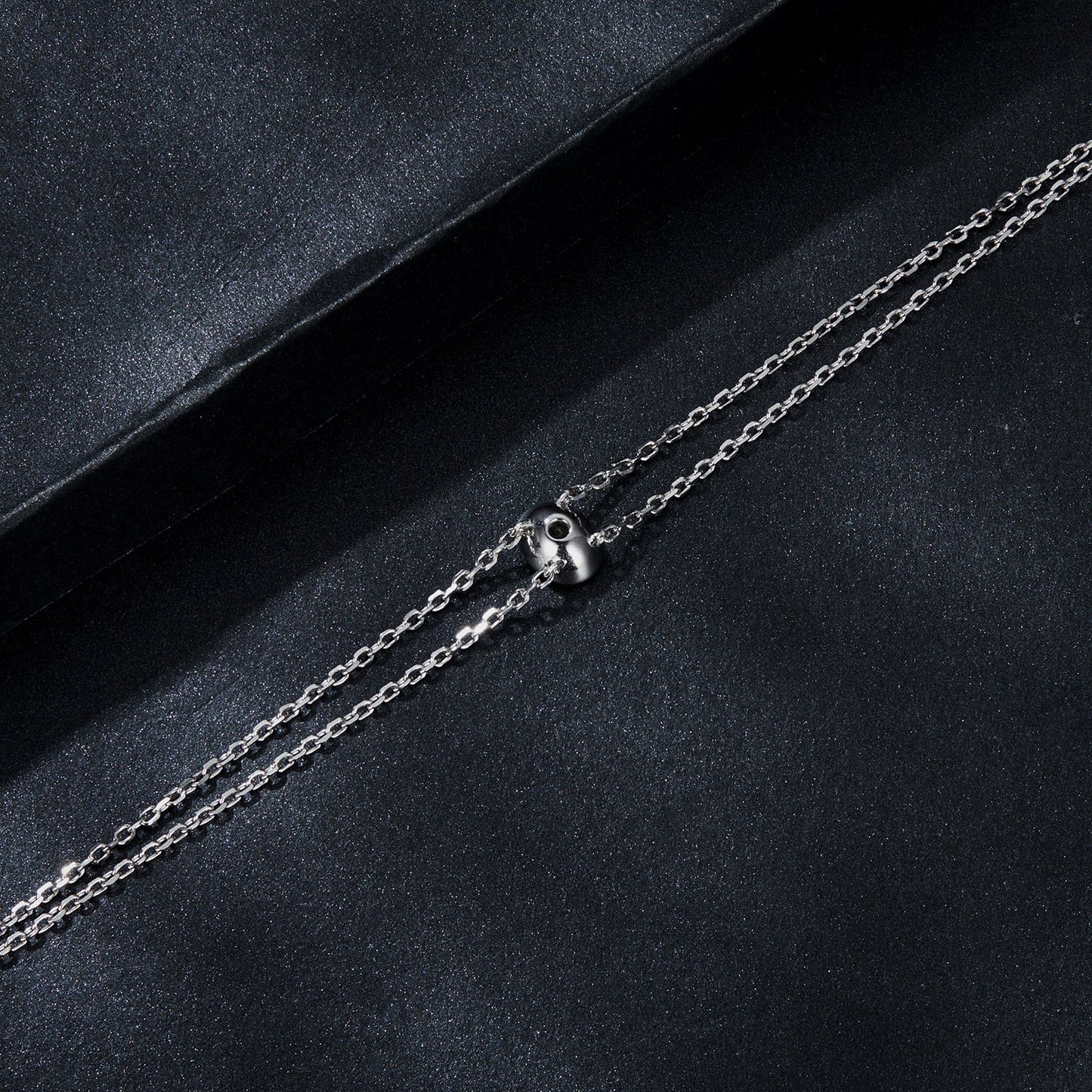 925 Sterling Silver Moissanite 1 Carat Bracelet for Women - White Gold Plated, 150+60mm