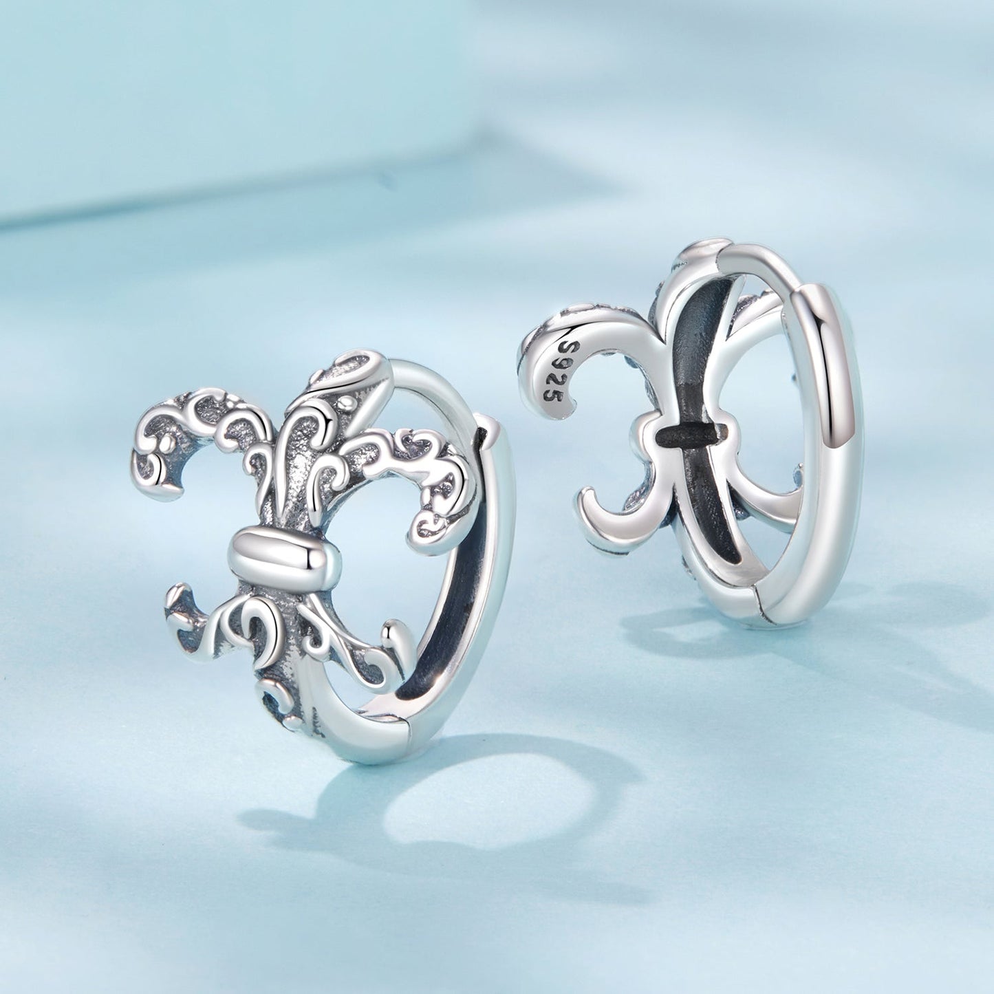 925 Sterling Silver Earrings for Women - 1.2cm