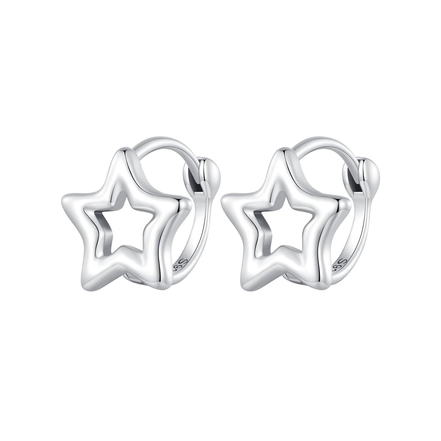 S925 Oxidized Silver 1cm Earrings for Women