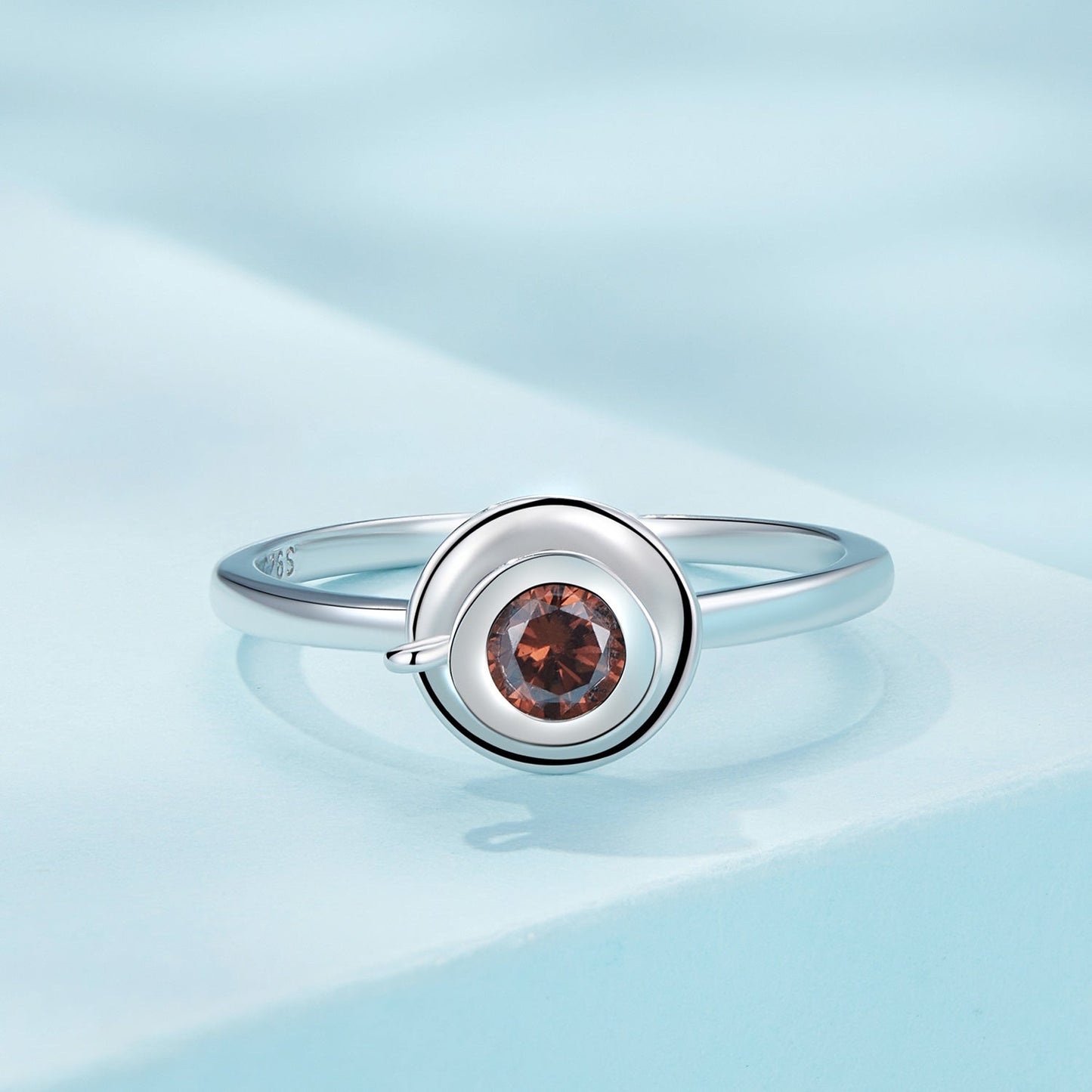 925 Sterling Silver Ring with Pavé Setting CZ