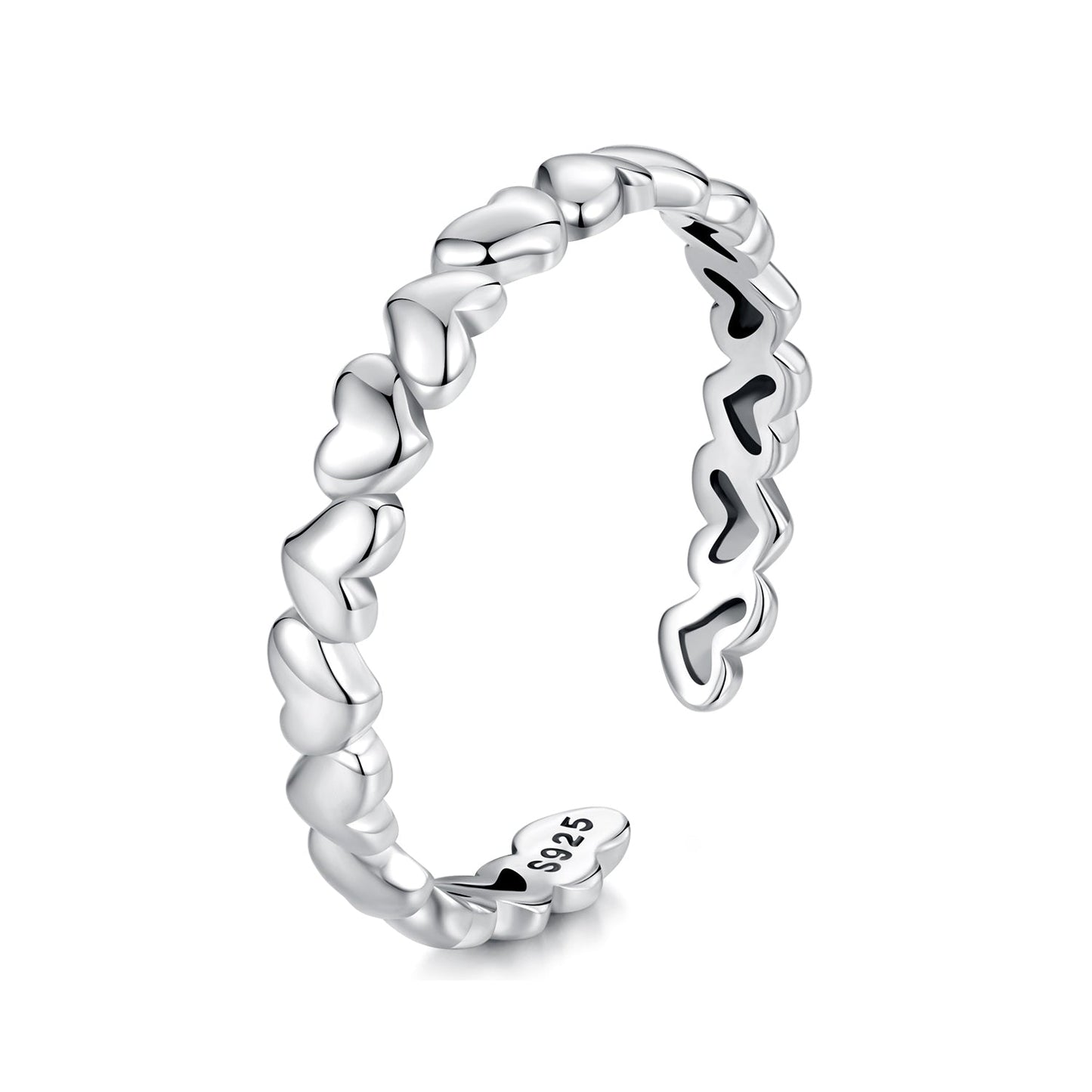 925 Sterling Silver Oxidized Silver 0.3cm Width Ring for Unisex