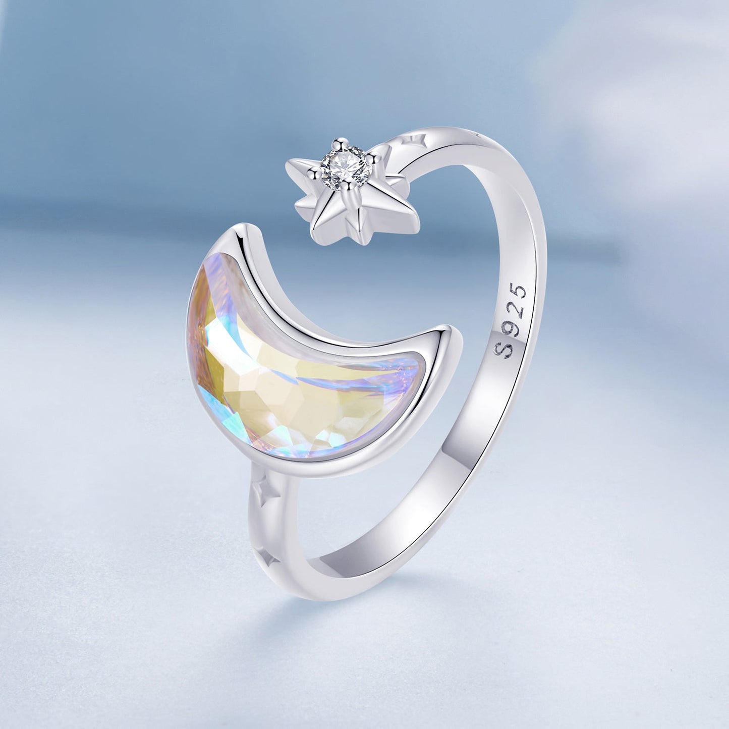 925 Sterling Silver Ring with Pavé Setting CZ in 1.9mm Width for Women