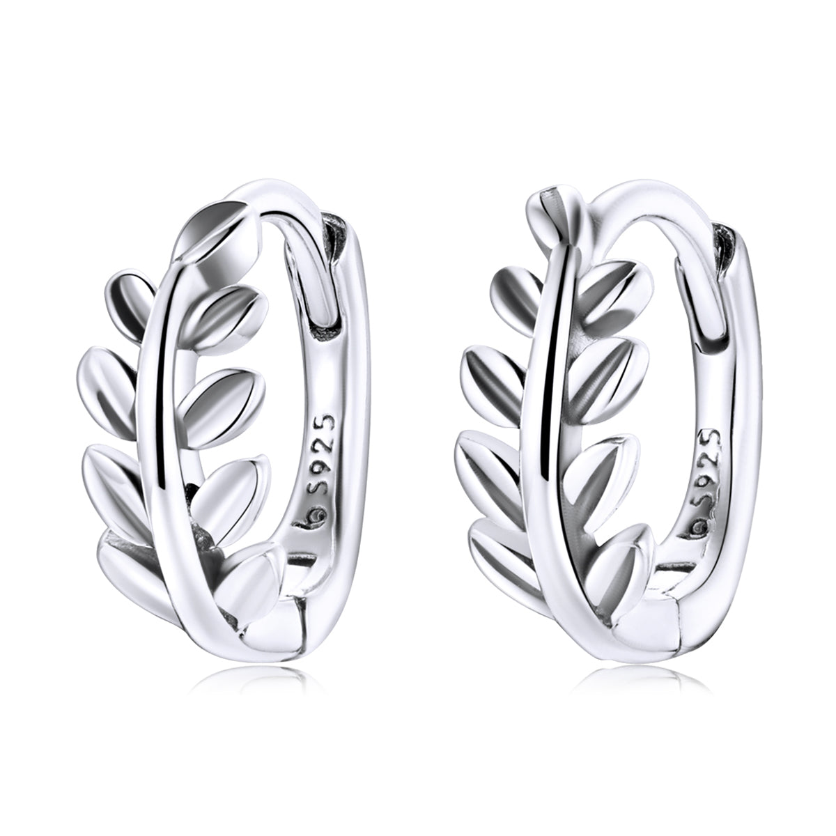 S925 Oxidized Silver Earrings 1.2*0.5cm for Women