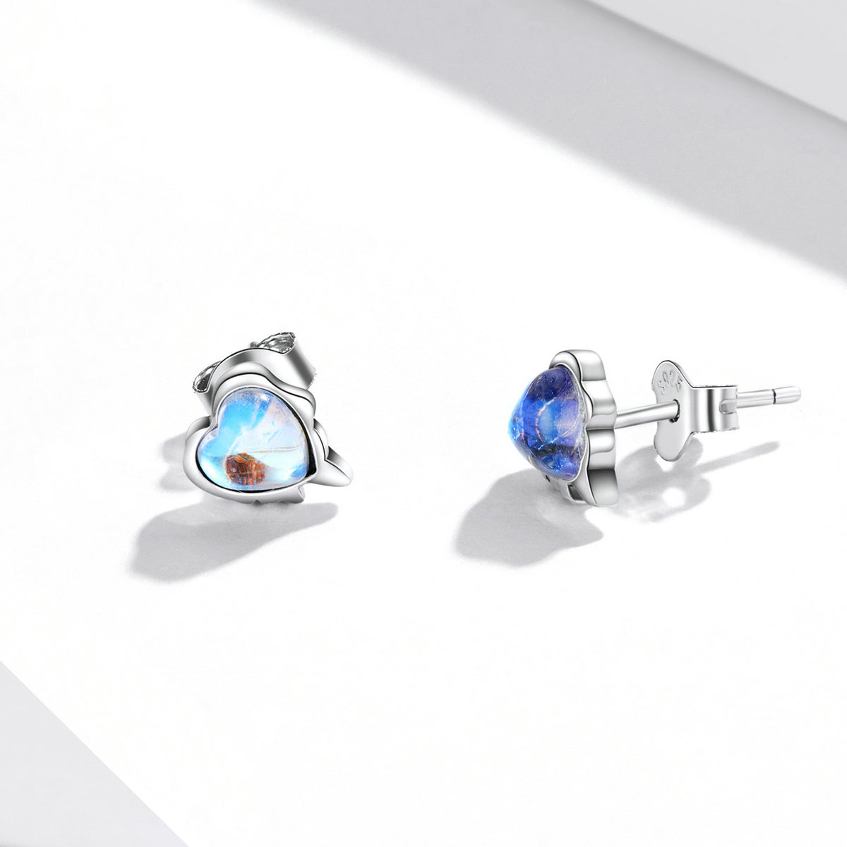 925 Sterling Silver Moonstone Earrings for Women