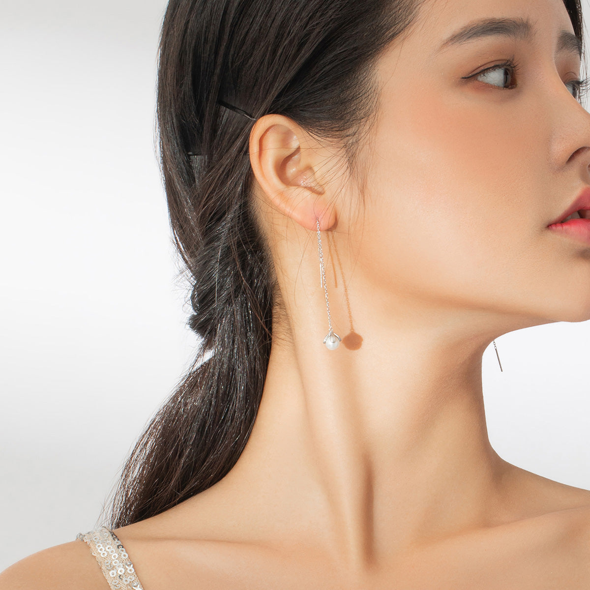 925 Sterling Silver Earrings with Quality Shell Pearl
