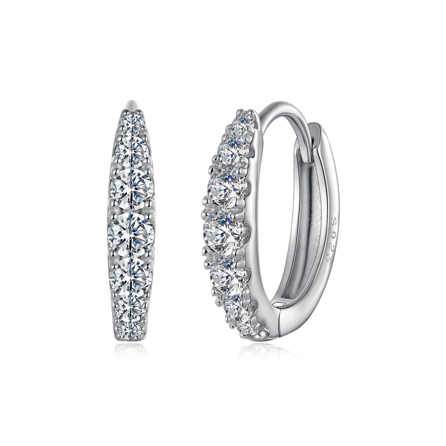 925 Sterling Silver + Moissanite Necklace for Women