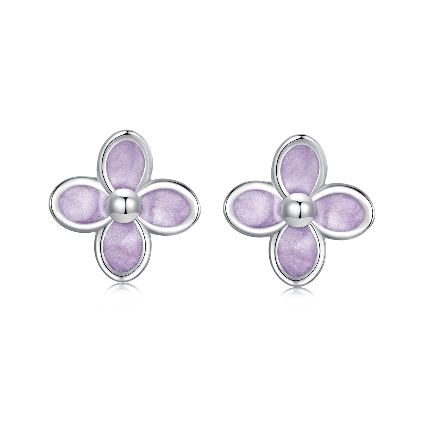 925 Sterling Silver Earrings with Enamel Process for Women