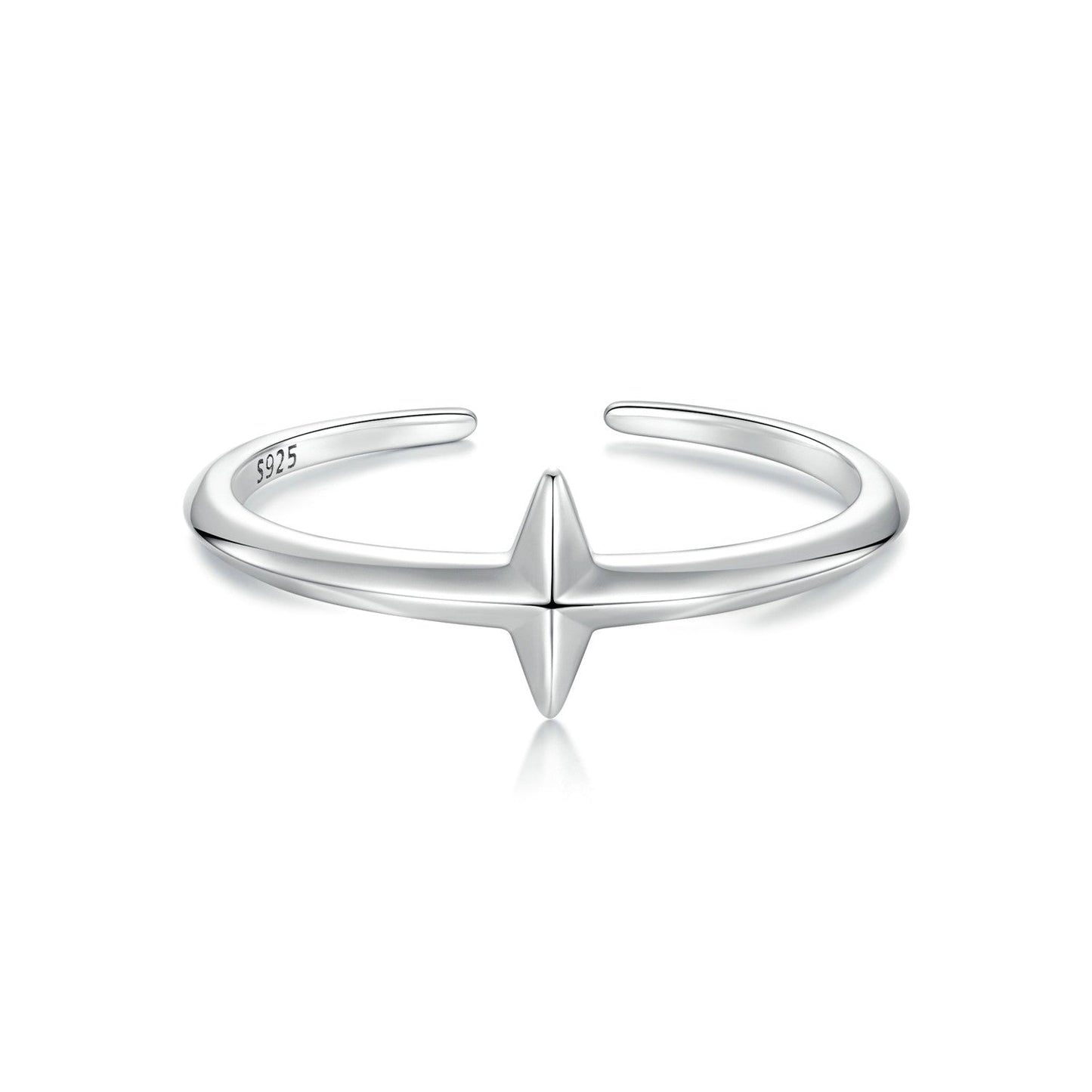 925 Sterling Silver Oxidized Silver 0.12cm Ring for Men