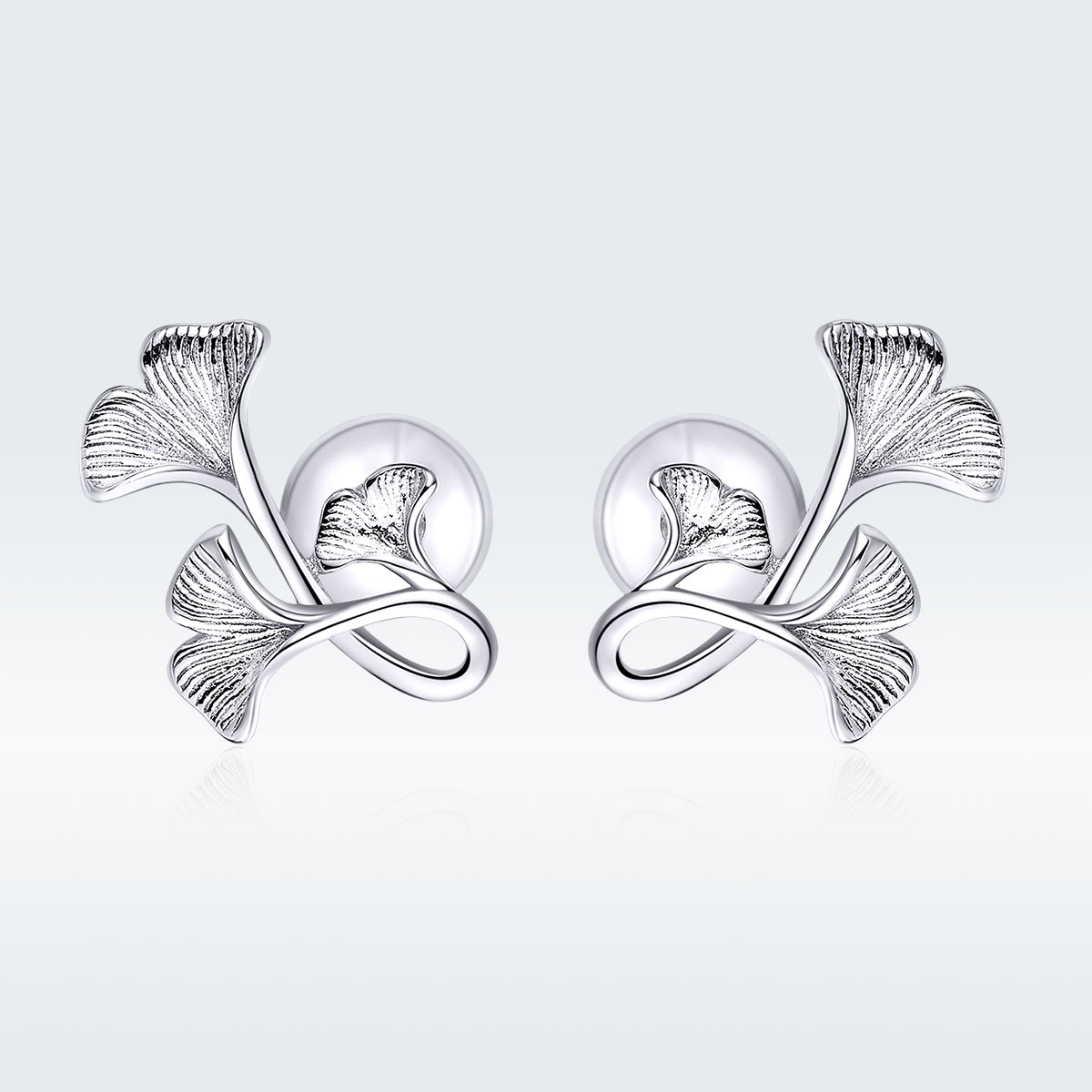 925 Sterling Silver Plated Platinum Wiredrawing Earrings
