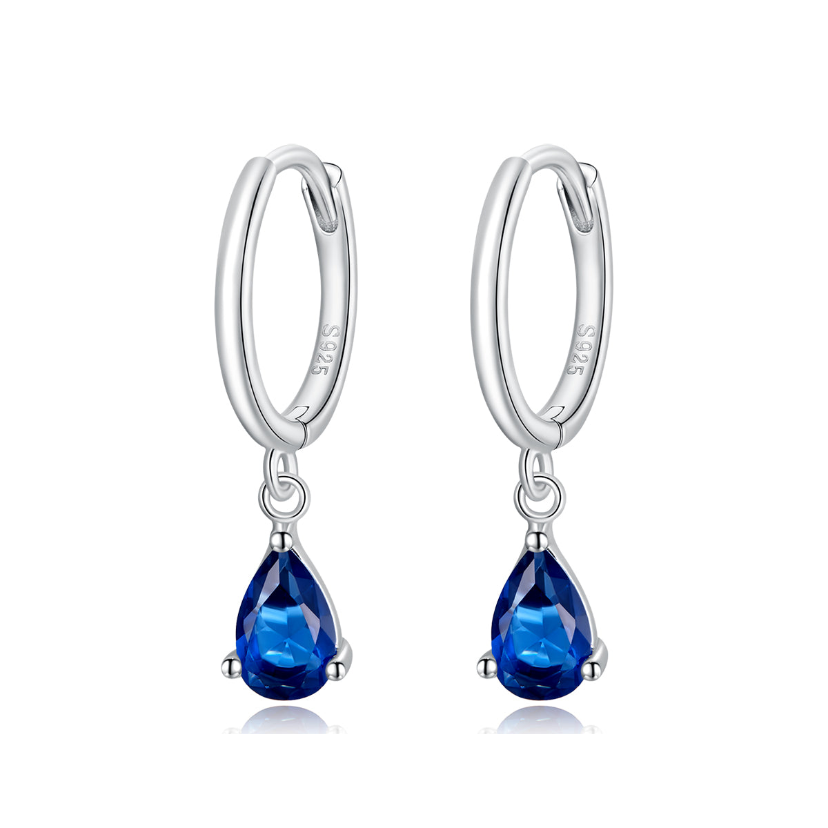 925 Sterling Silver Earrings with Pavé Setting CZ