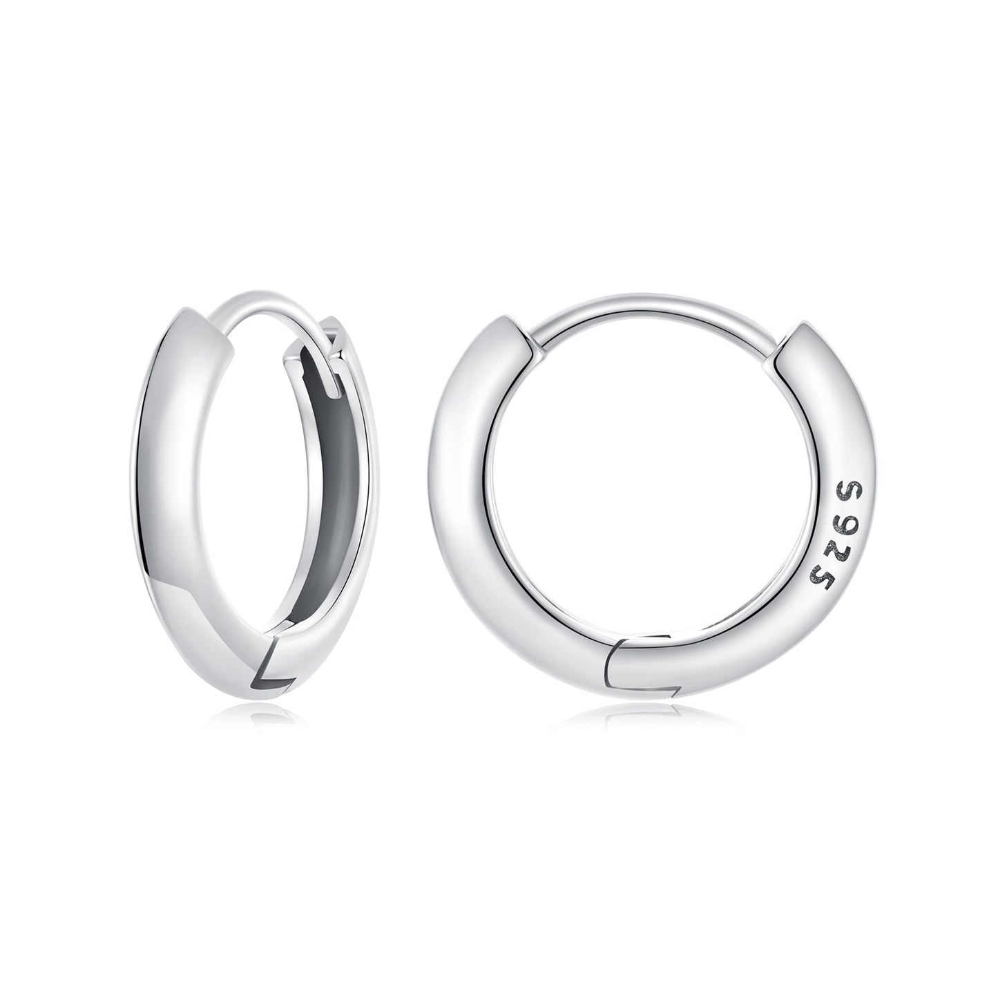 925 Sterling Silver Oxidized 14x3mm Earrings