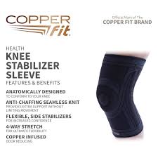 Copper Fit Health Knee Stabilizer Sleeve, Large/X-Large