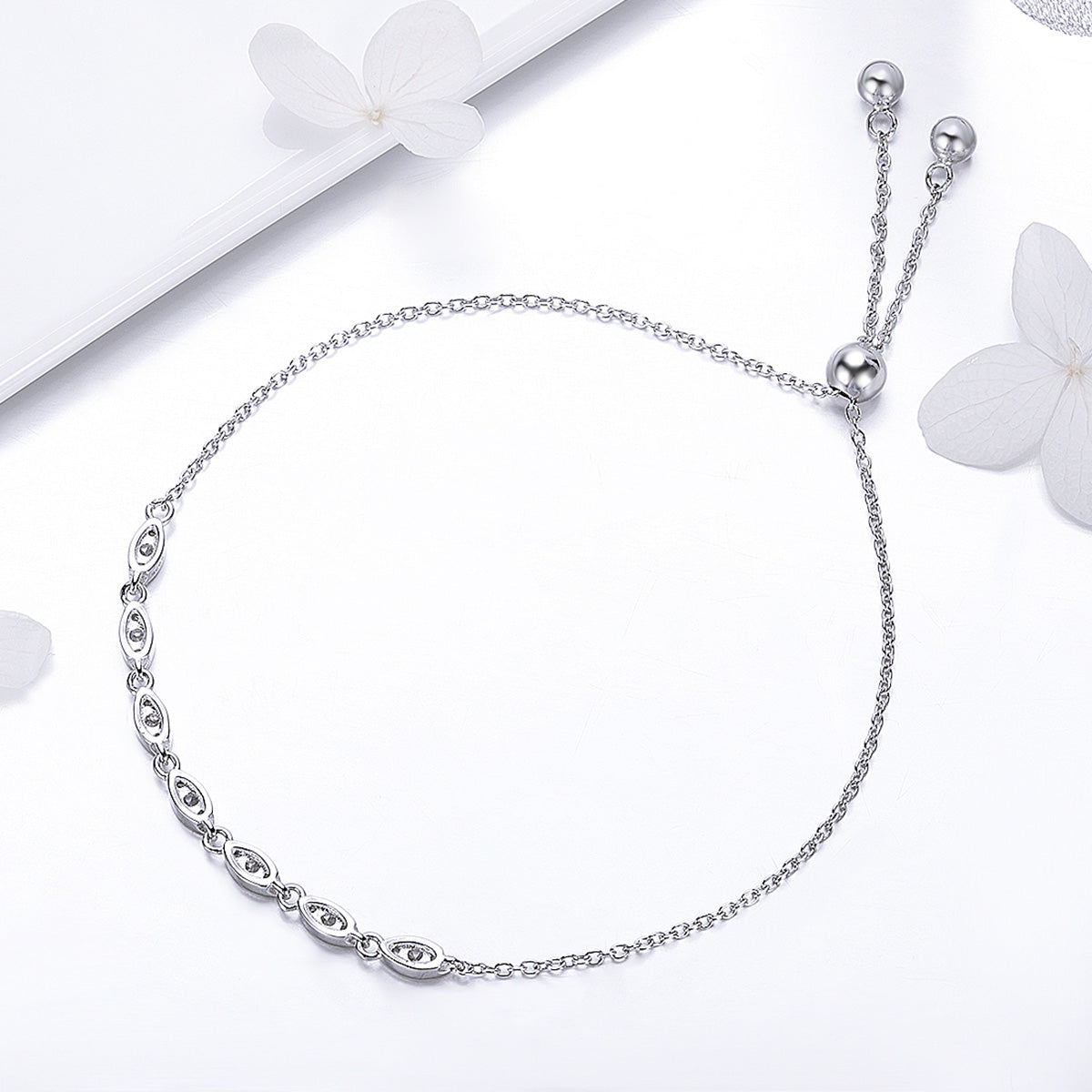 925 Sterling Silver Bracelet 22cm for Women