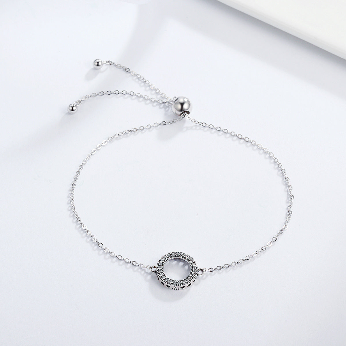 925 Sterling Silver Bracelet 26.5CM with 1.5*1.1CM Pendant for Unisex