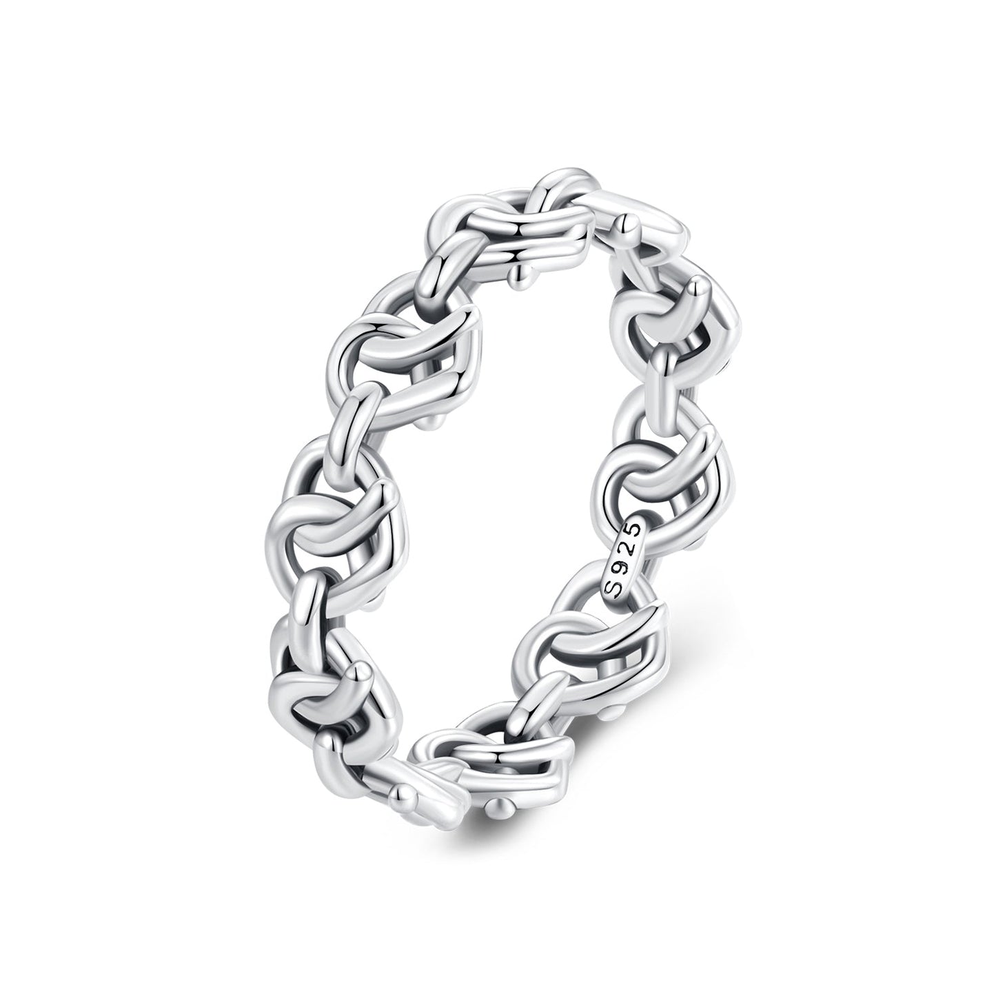 925 Sterling Silver Oxidized Ring - Size 6 for Women