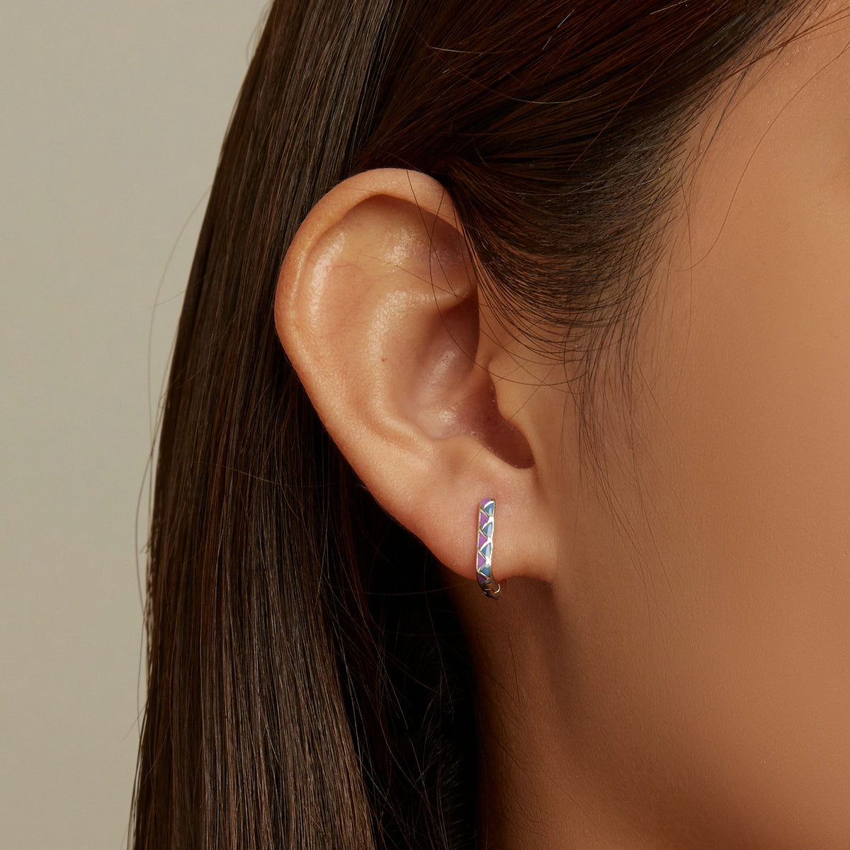 S925 Sterling Silver Enamel Oxidized Earrings for Women