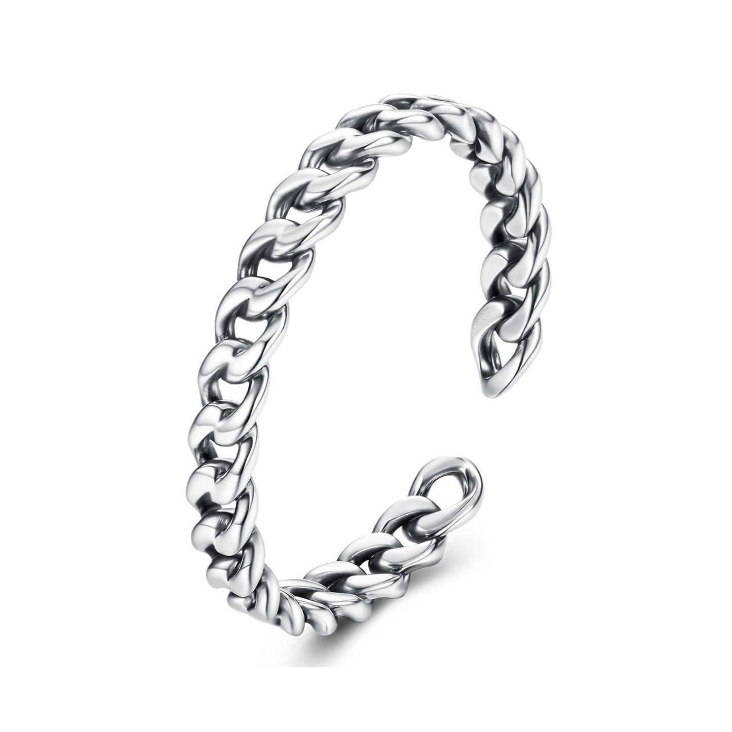 925 Sterling Silver Oxidized Silver Ring for Women