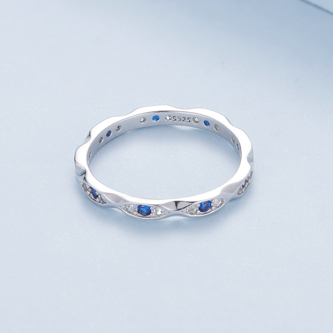 925 Sterling Silver Pavé Setting CZ Ring Size 6.0 for Women