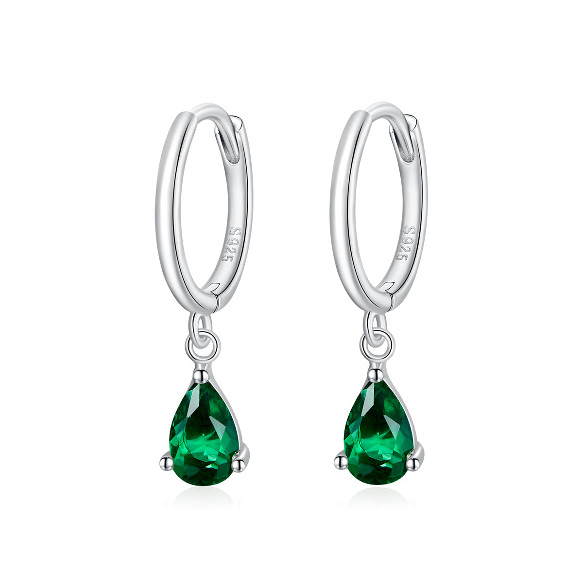 925 Sterling Silver Earrings with Pavé Setting CZ