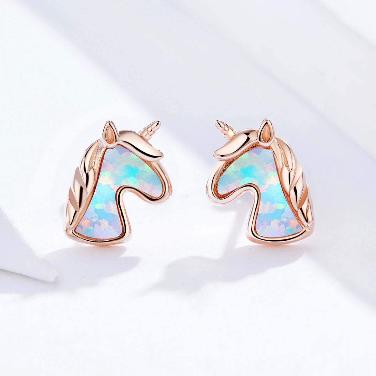 925 Sterling Silver Opal Earrings for Women