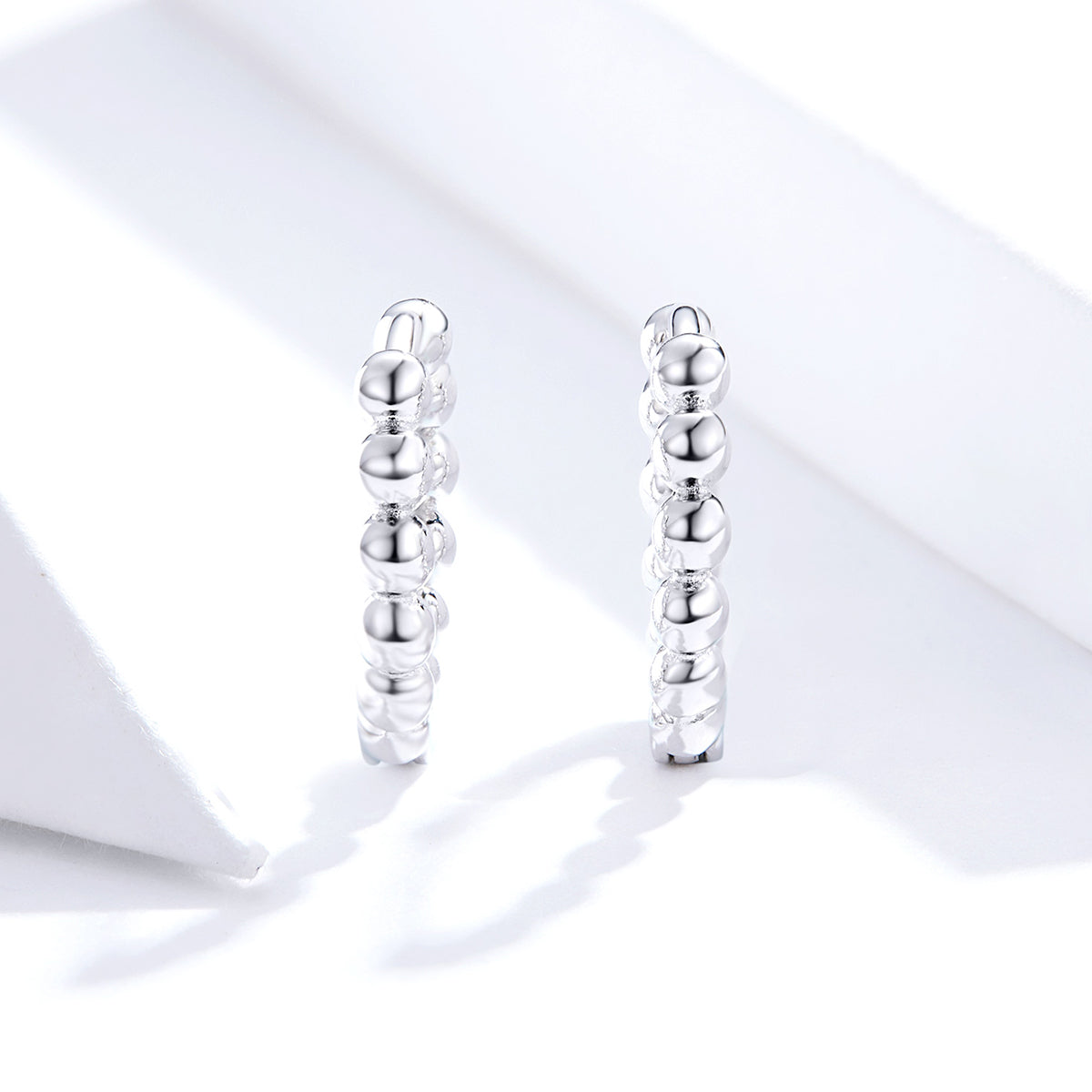 925 Sterling Silver Plated Platinum Earrings for Women