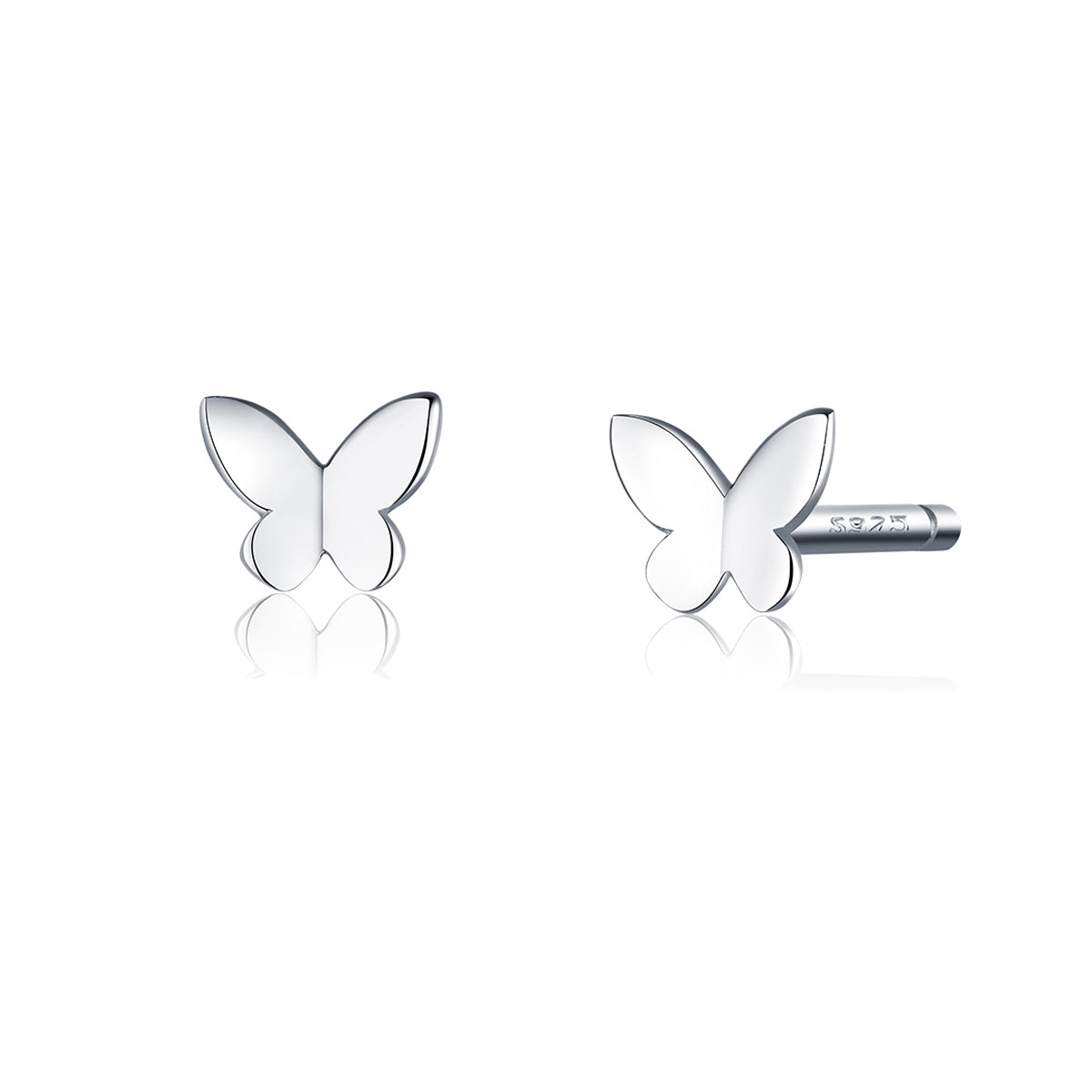 925 Sterling Silver & Platinum Plated Earrings