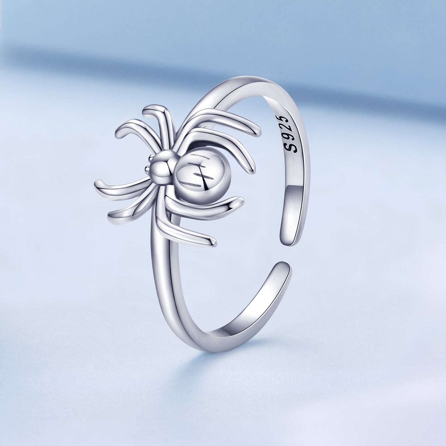 925 Sterling Silver Oxidized Spider Ring