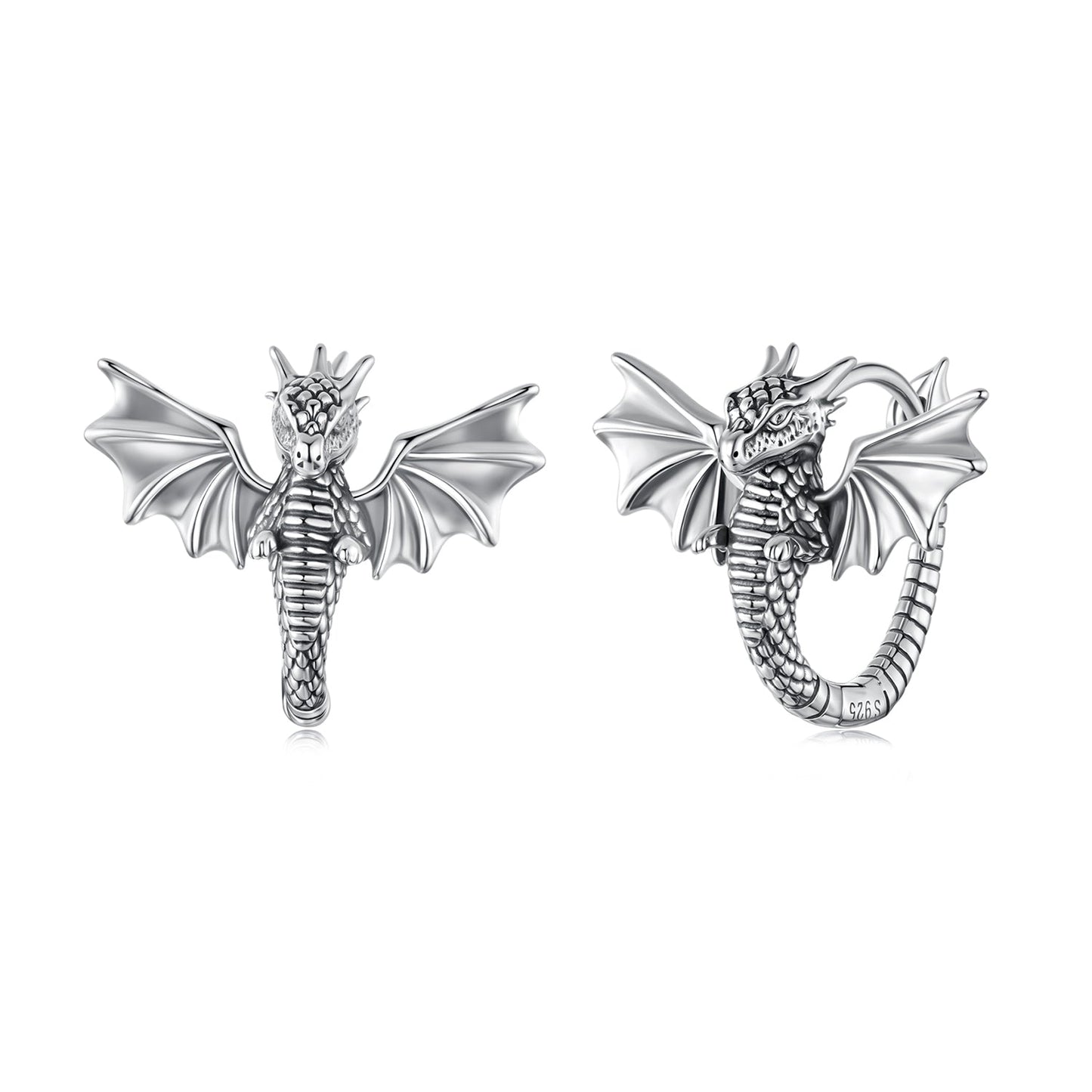 925 Sterling Silver Oxidized Silver Earrings for Women